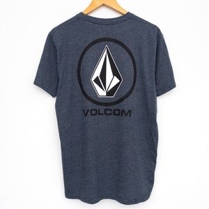 Volcom Mens Short Sleeve Crew Neck T-Shirt with Front and Back Print Size Large